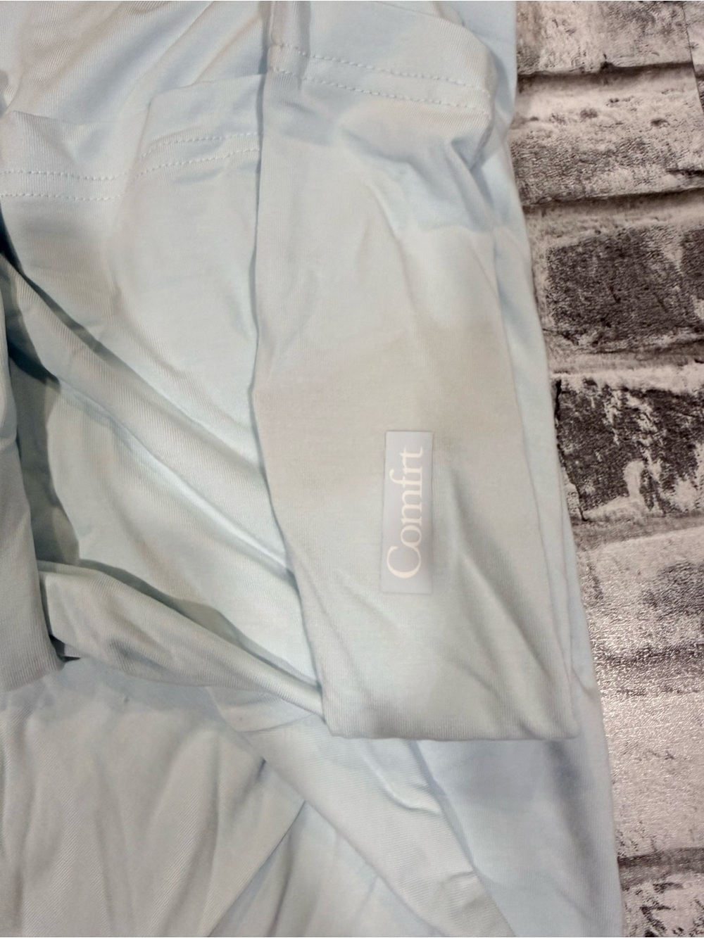 Comfrt Cloud Lounge Tee L Unisex Powder Blue NWT Oversized W/TTS M Soft Stretch - Picture 3 of 11
